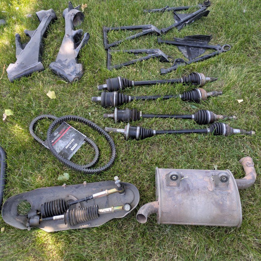 Canam Commander 800 Parts: A-Arms, Axles, Exhaust, Belt & Steering Rack