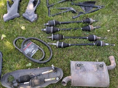 Canam Commander 800 Parts: A-Arms, Axles, Exhaust, Belt & Steering Rack