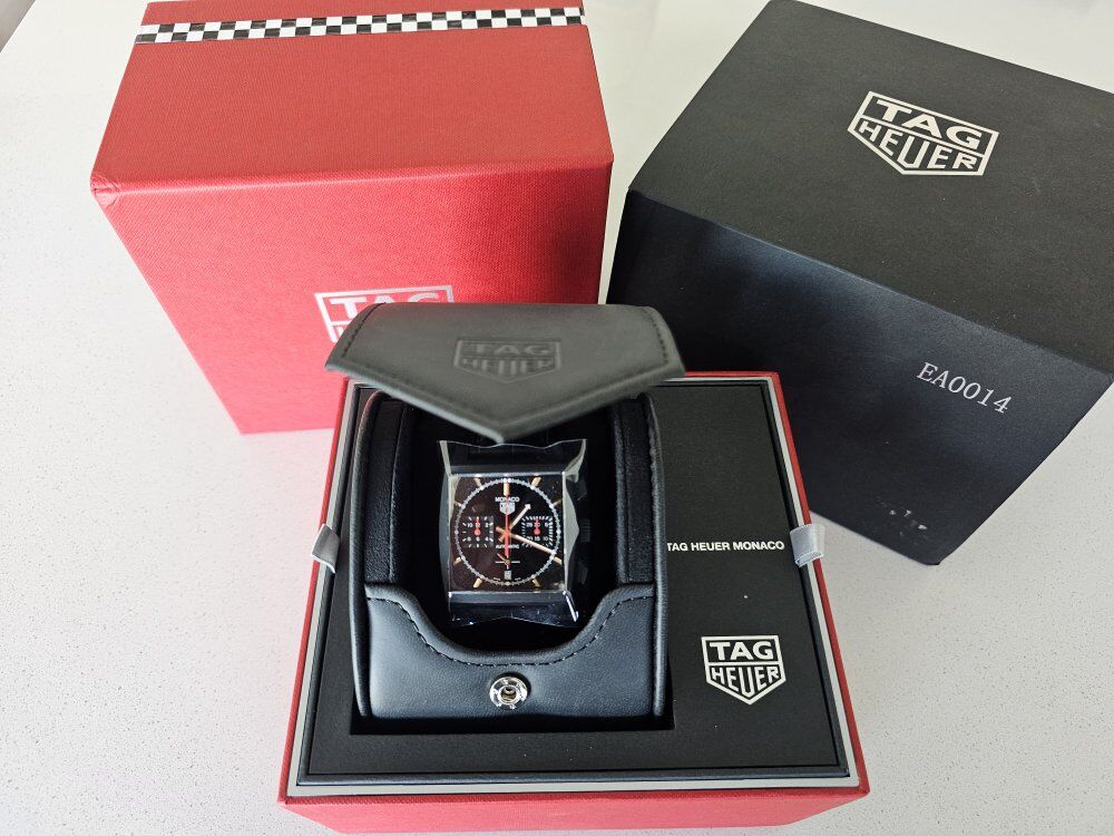Brand New Tag Heuer Monaco Dark Lord $9800!!