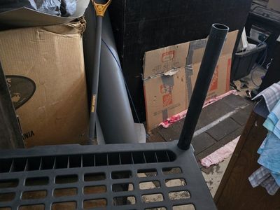 Heavy-Duty Black Plastic Shelving Unit Parts - Set of 4 shelves