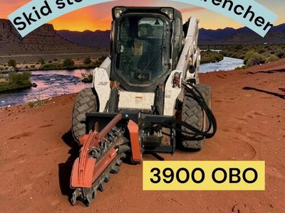 Skid Steer Sprinkler Trencher Attachment 56 Inches Long