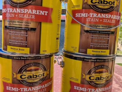 Deck Fence oil stain sealer redwood 4 gallons