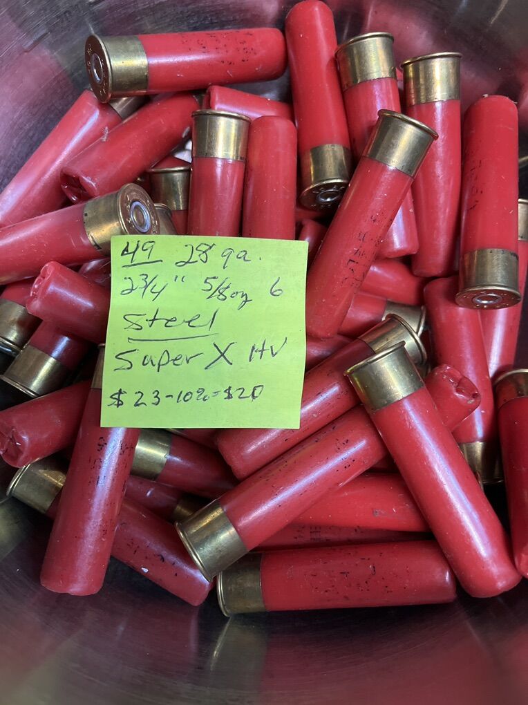 28 Ga. 2 3/4. Factory Loaded #6 Steel.