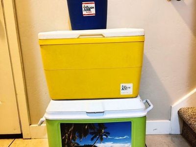 Rubbermaid & Tough One vintage coolers - CASH