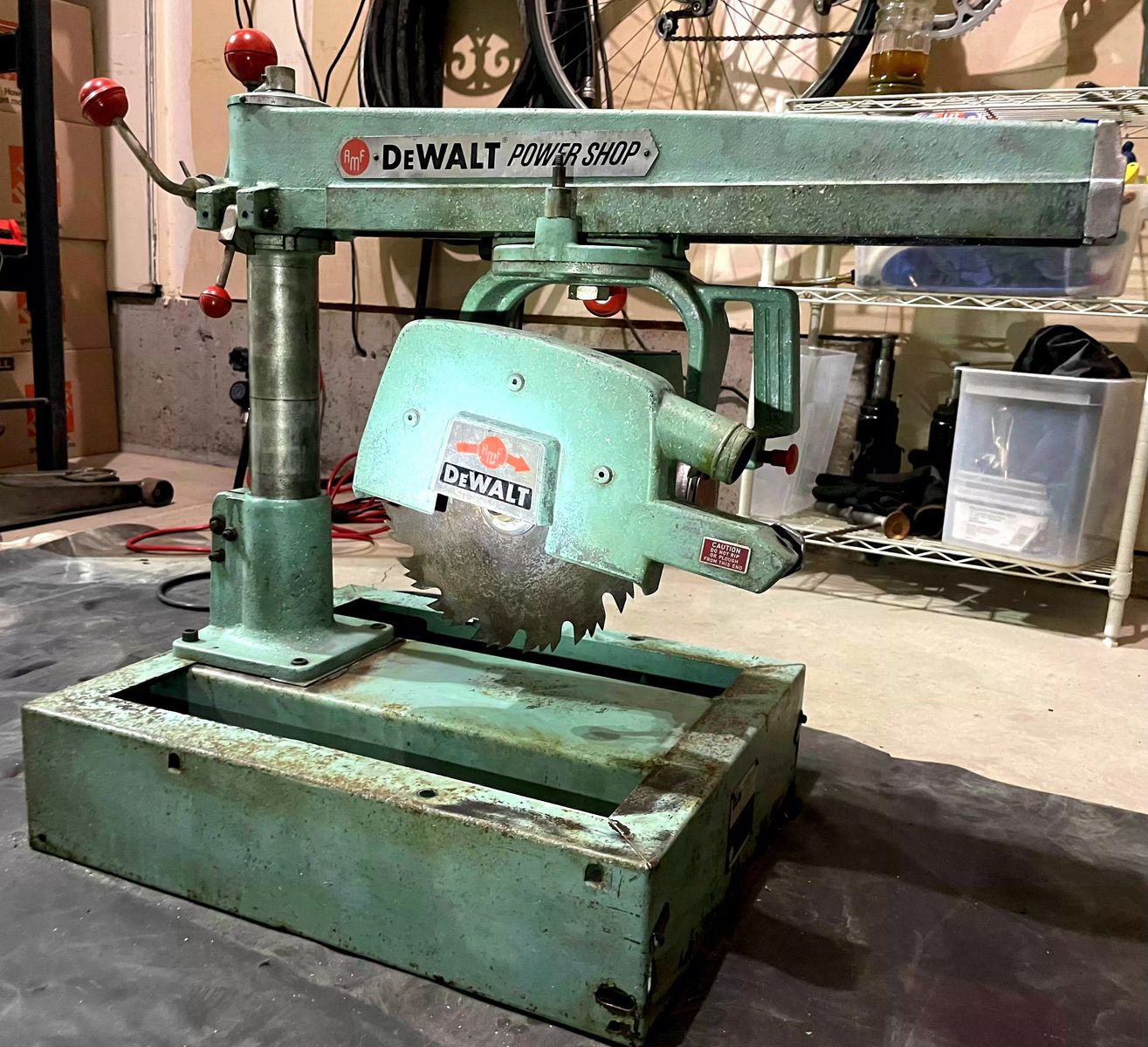 Vintage DeWalt AMF Power Shop Radial Arm Saw Model 925261 - Made in USA