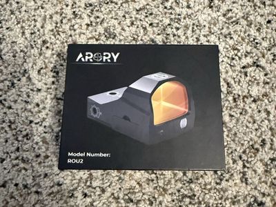ARORY ROU2 Red Dot Sight - RMR Footprint, 2 MOA Dot & 32 MOA Circle Optic