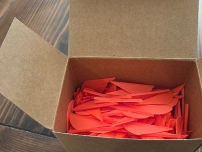 AAE bulk HP FIRE ORANGE FLETCHINGS