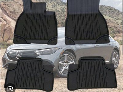 Mercedes-Benz EQE All-Weather Floor Mats - Set of 4 Black Rubber Mats