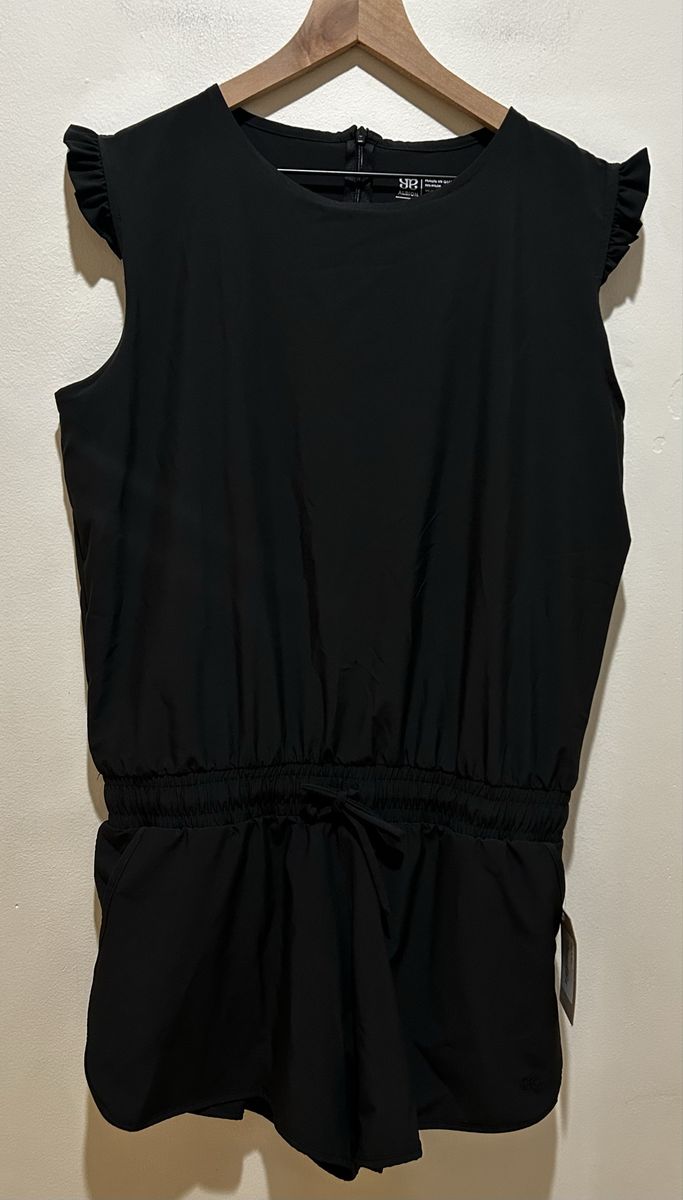 NWT Albion Black Shorts Romper Women's Size XL