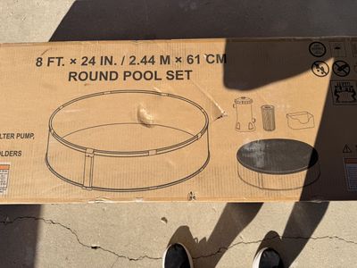 New TANX Stock Tank Style Pool 8'x24" - Sealed in Box