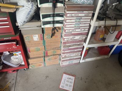 Asserted ceramic tile