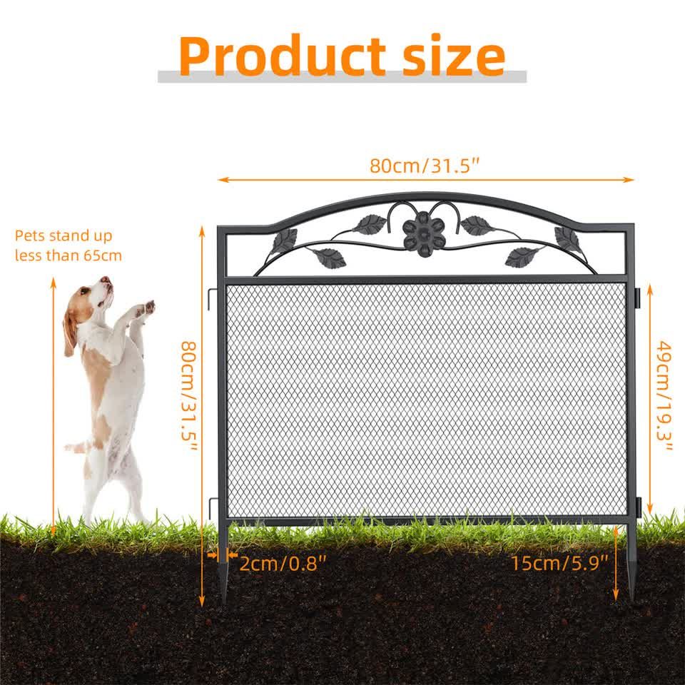heavy duty foldable metal indoor/outdoor pet fence