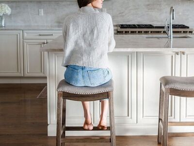 Maven Lane Adrien 31 Wood Barstool - Walnut