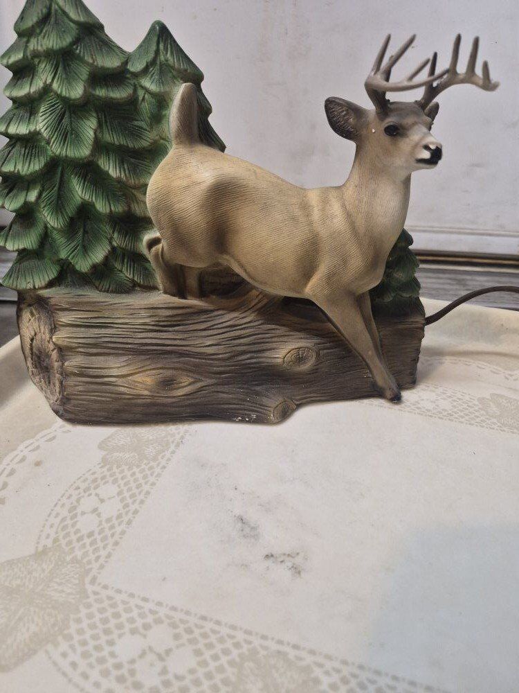Vintage dear elk moose lighted deco