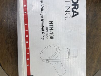 Nora Lighting NTH-108 Line Voltage Gimbal Ring Track Light, 250W PAR38, White