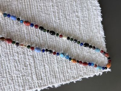 Handmade Multi-Color Glass Bead Necklace - Unique Artisan Jewelry