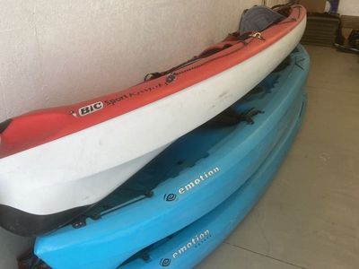 Three 12 Foot Kayaks