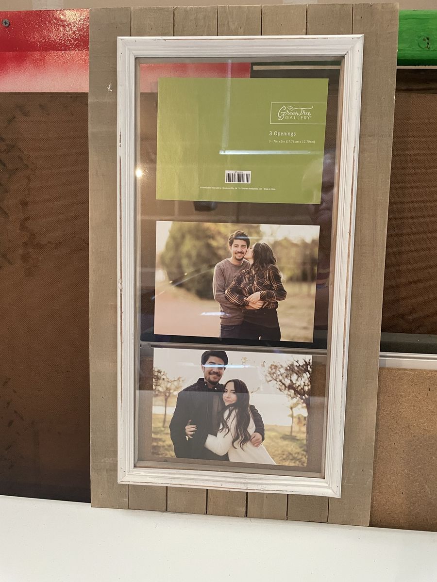 Green Tree Gallery Rustic Wooden Picture Frame with 3 5x7 Openings