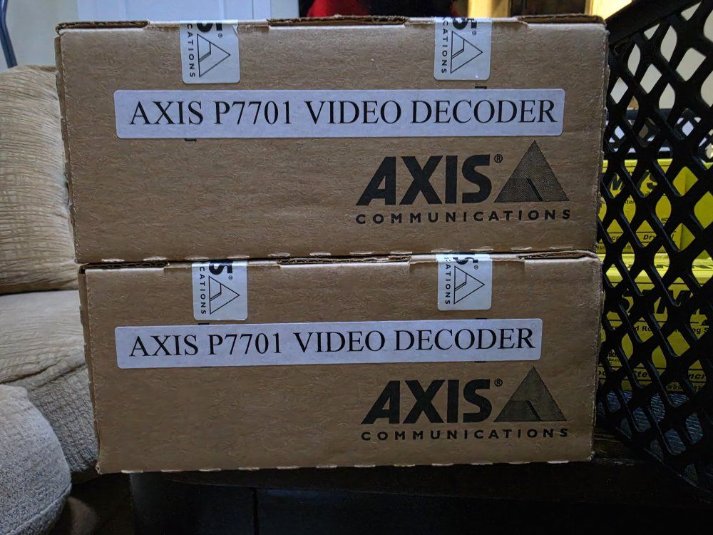 Axis P7701 Video Decoder - Lot of 2