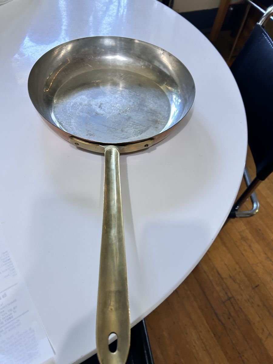 13 inches Italian Made Heavy Copper Skillet Pan Pot