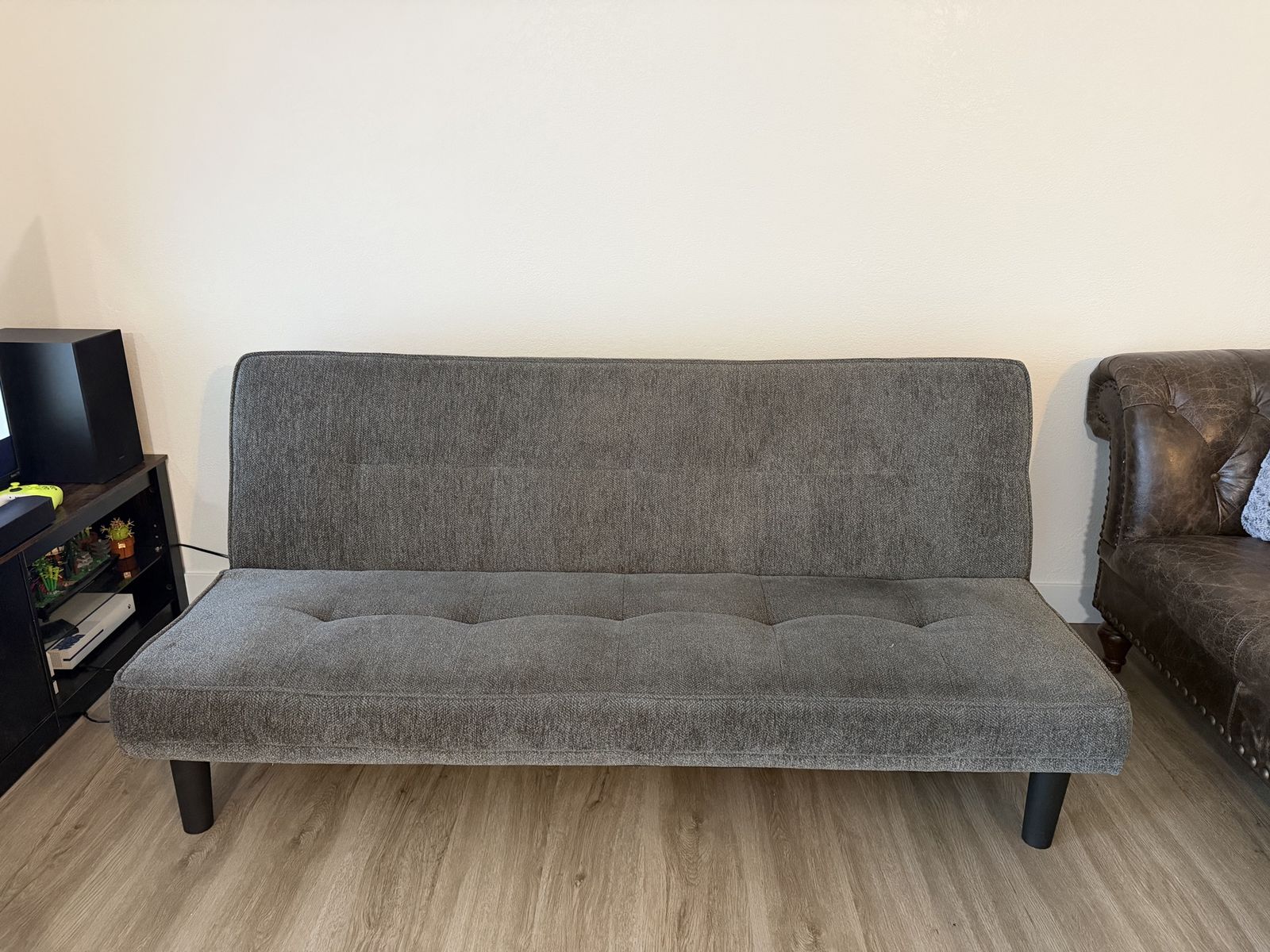 Convertible Gray Futon Sofa Bed
