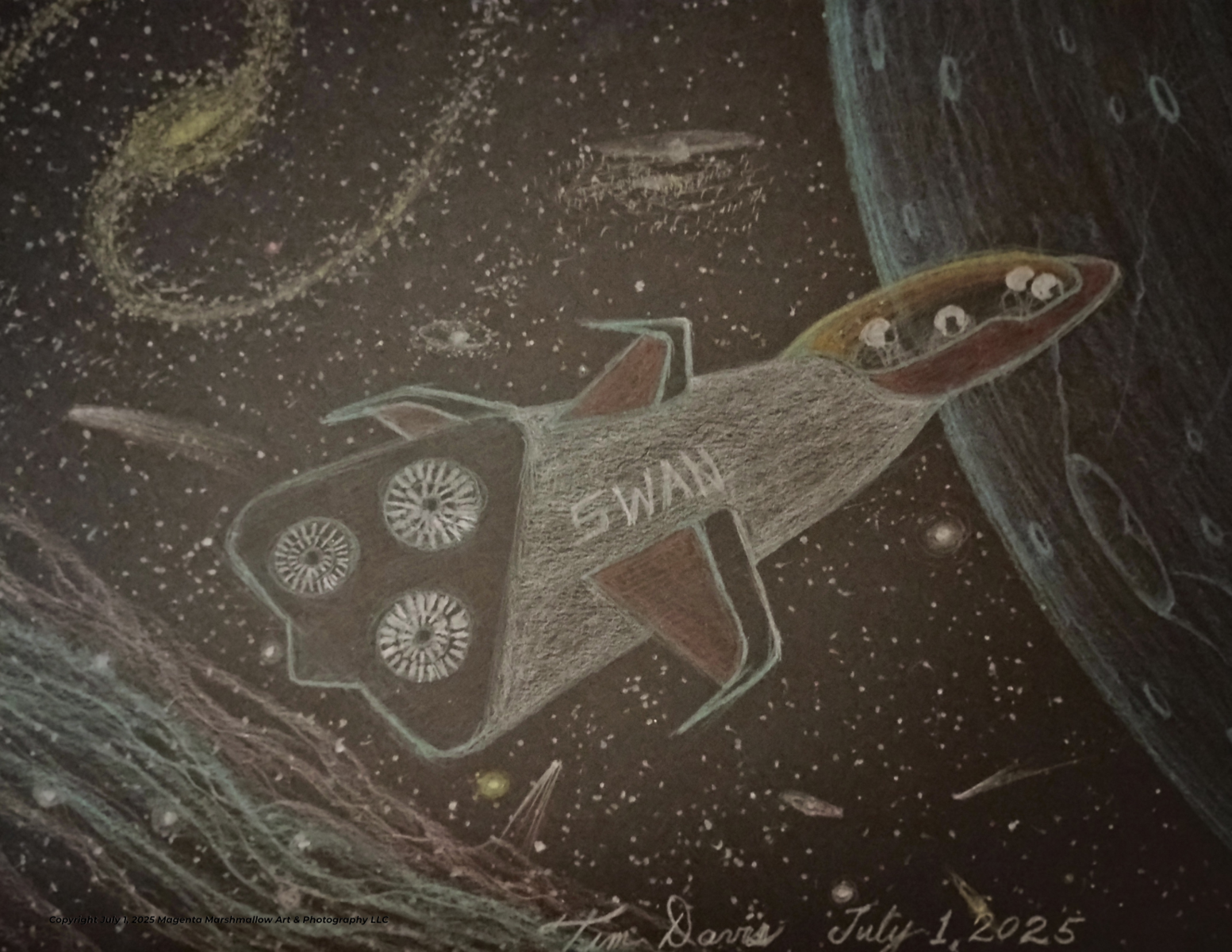 SWAN Spacecraft- Fleece Blanket - Large