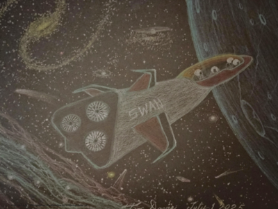 SWAN Spacecraft- Fleece Blanket - Large