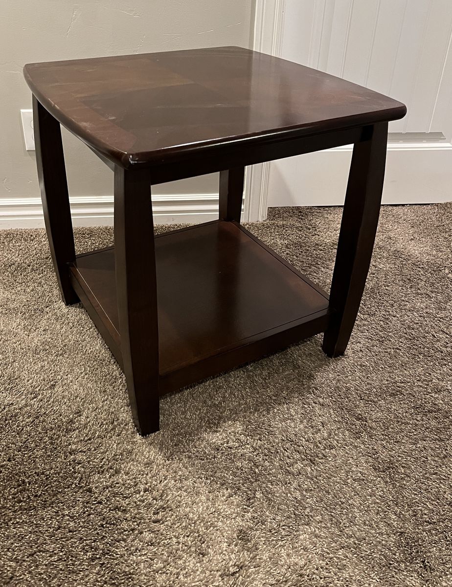 Brown Wooden End Table