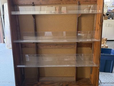 Vintage wooden display case/shelf