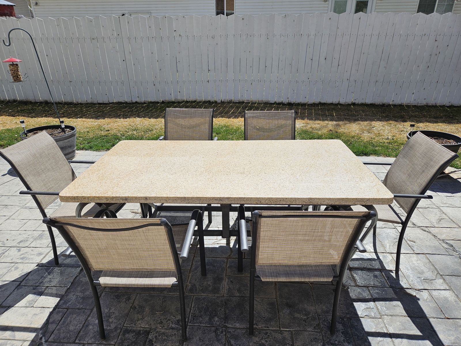 Granite Patio Table