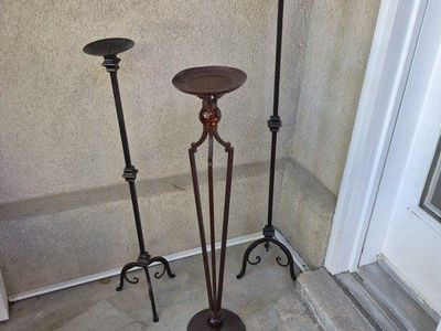 3 Metal Candle holders