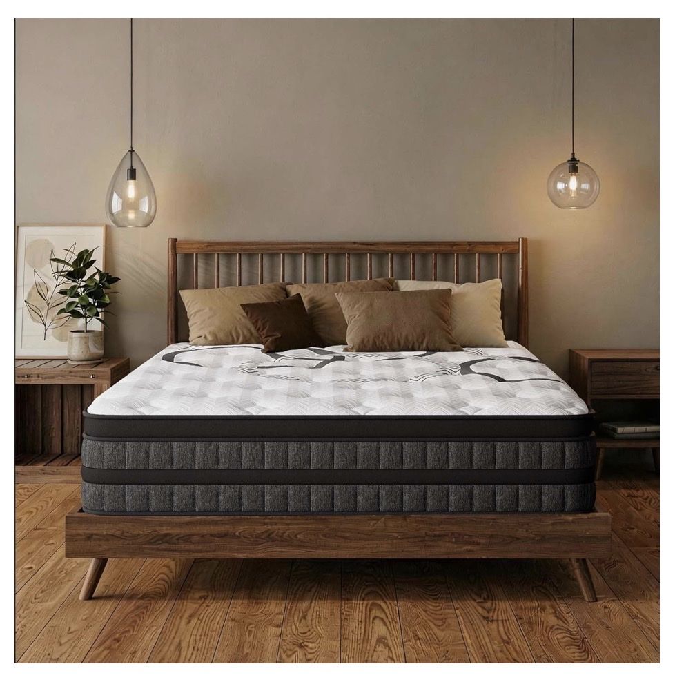12” Full Medium Firm Hybrid Gel Memory Foam and Pocket Spring Mattress