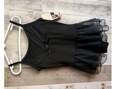 Brand new black leotard with skirt girls size 7/8