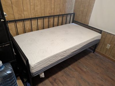 Twin bed with trundle frames only