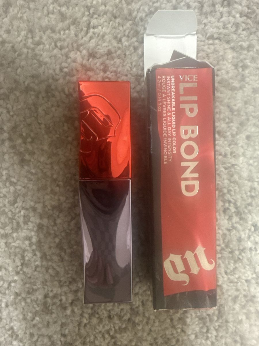 Urban Decay Vice Lip Bond Glossy Liquid Lipstick 0.14 oz with Original Box