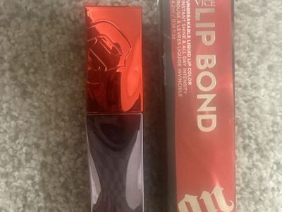 Urban Decay Vice Lip Bond Glossy Liquid Lipstick 0.14 oz with Original Box