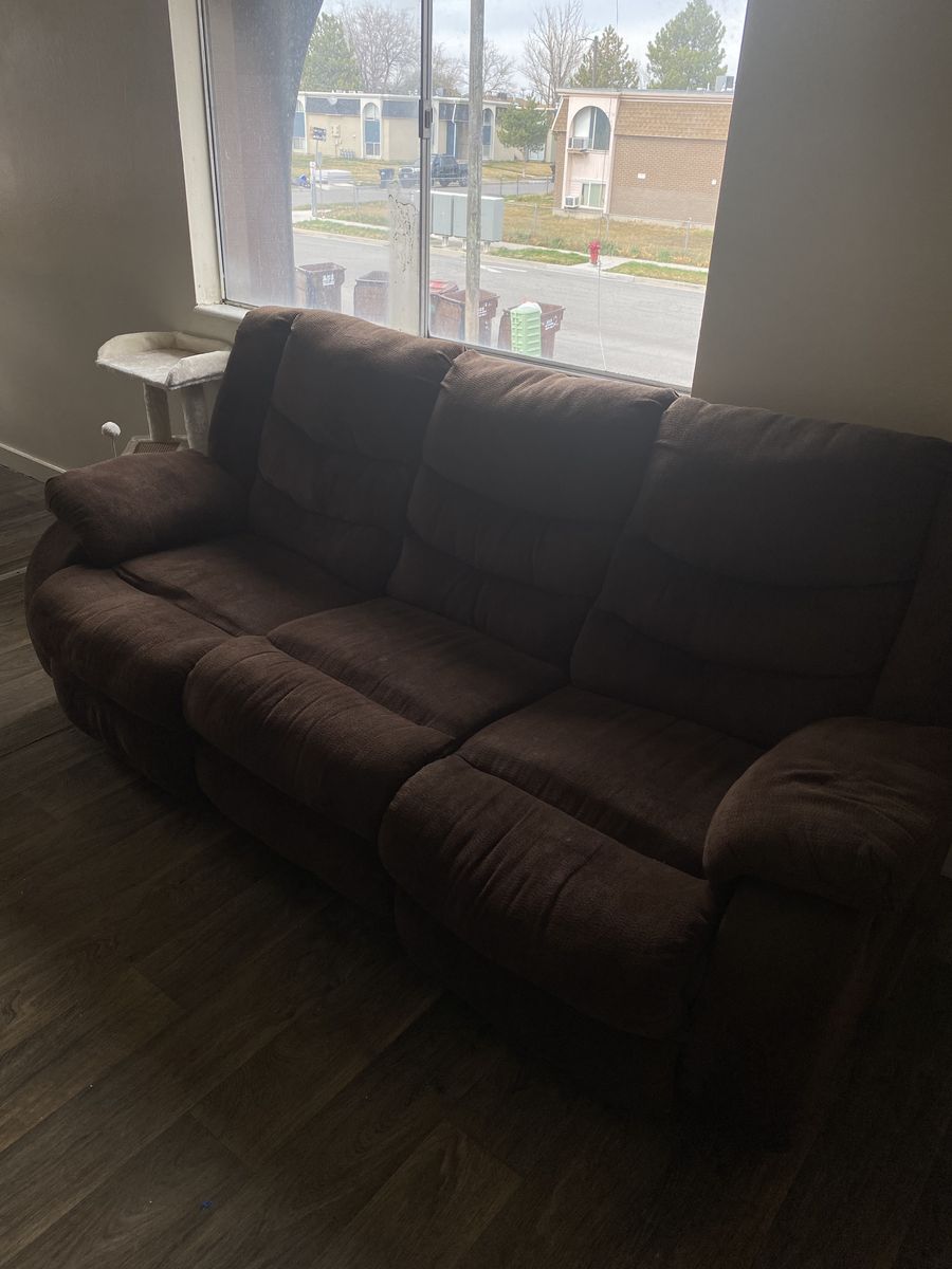 Brown Recliner Sofa