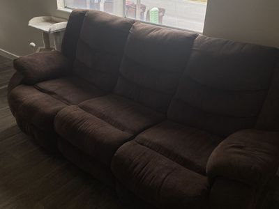 Brown Recliner Sofa