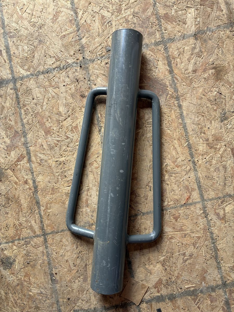 Heavy-Duty Manual Post Pounder Driver - Gray Metal Fence Post Installation Tool
