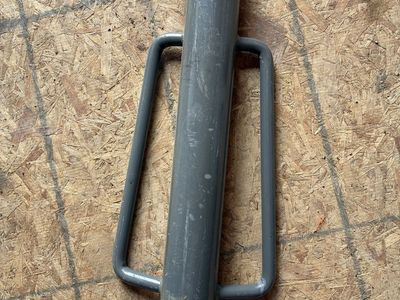 Heavy-Duty Manual Post Pounder Driver - Gray Metal Fence Post Installation Tool