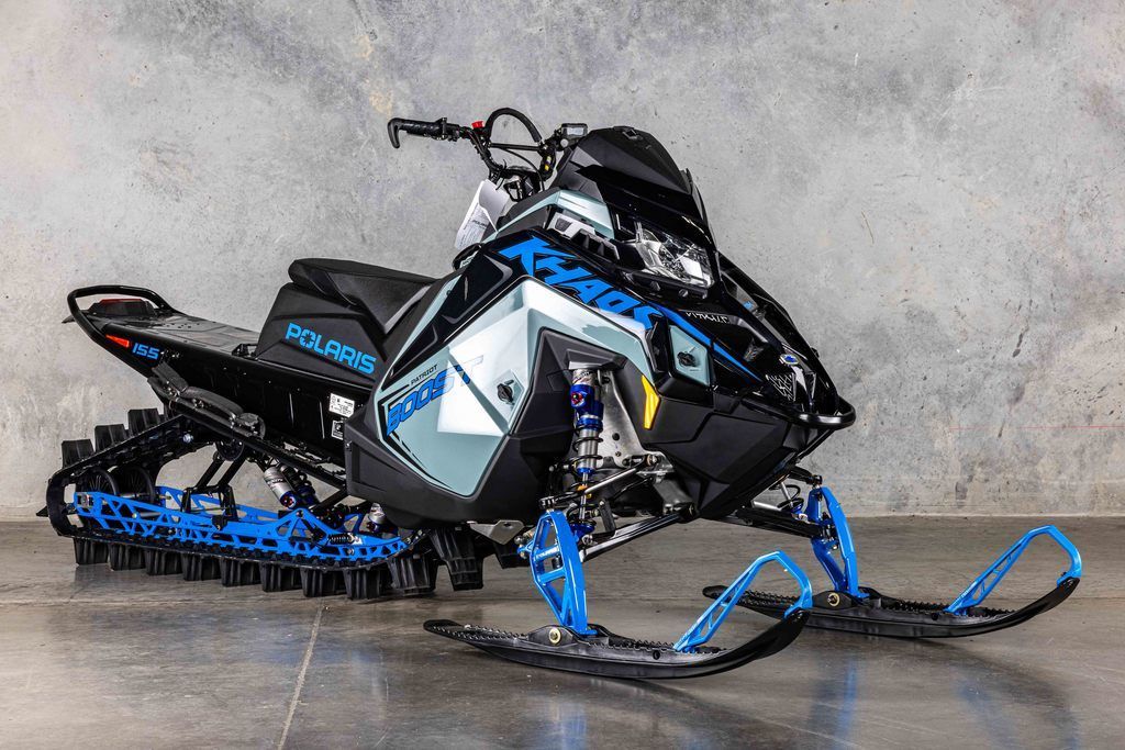 2026 Polaris® Patriot Boost RMK Khaos 165 Gloss Black / Blue Dusk