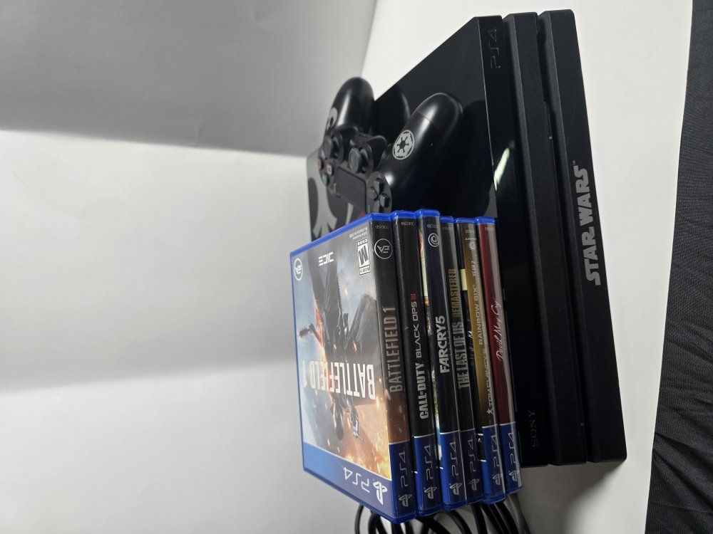 Star Wars Edition PS4 Pro 1TB Console Bundle GAMES