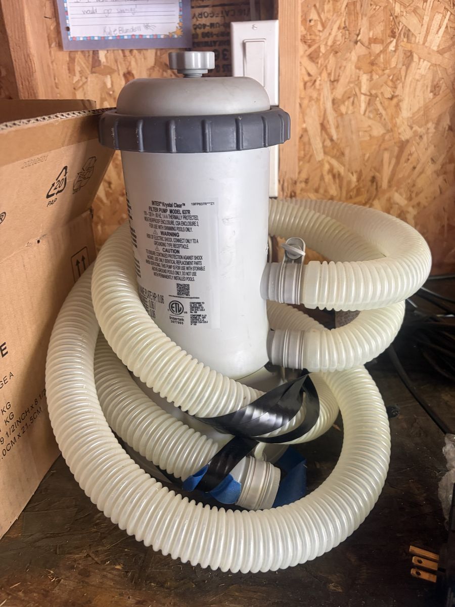 Intex pool filter/cold plunge filter