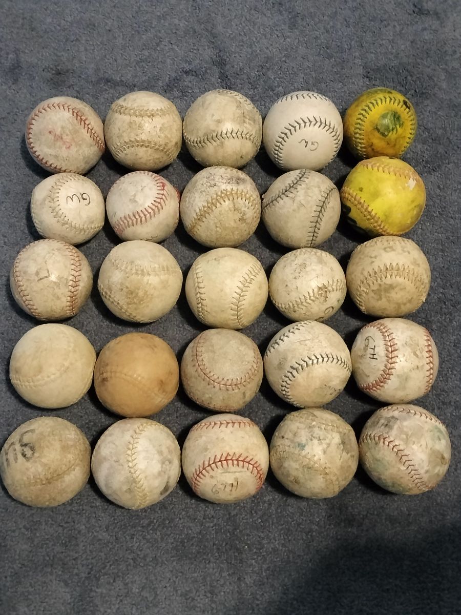 Huge Mixed Lot of 25 Practice Softballs