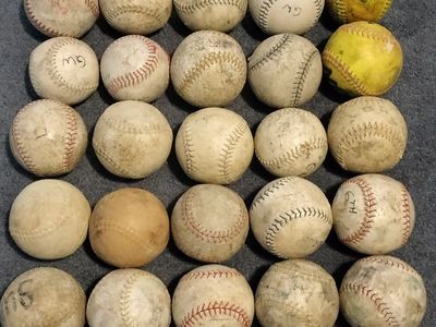 Huge Mixed Lot of 25 Practice Softballs