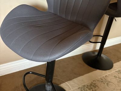 grey Adjustable Barstool Chairs