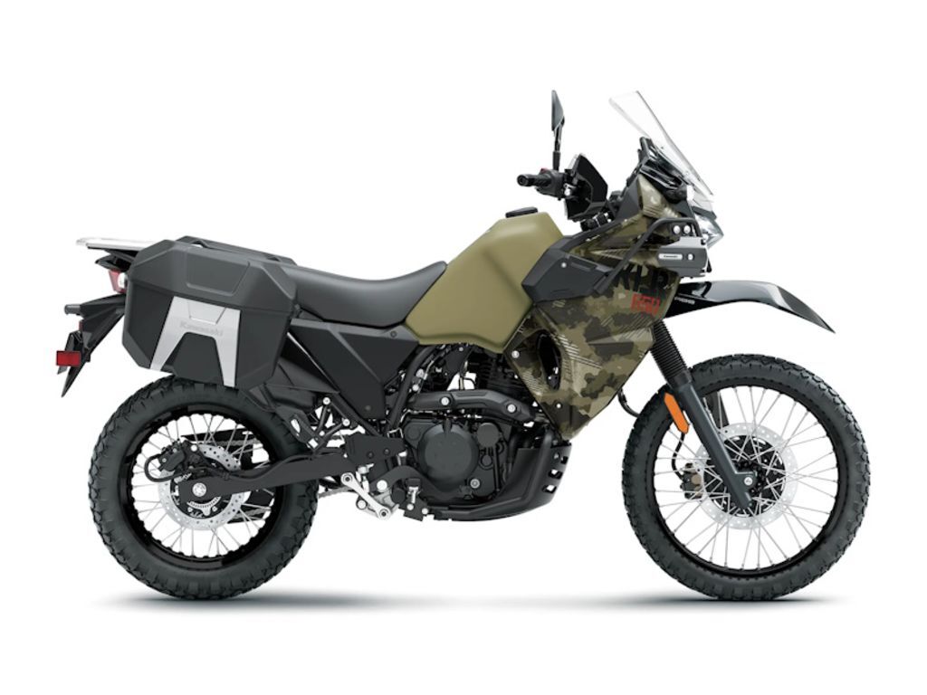 2026 Kawasaki KLR®650 Adventure ABS Cypher Camo Beige