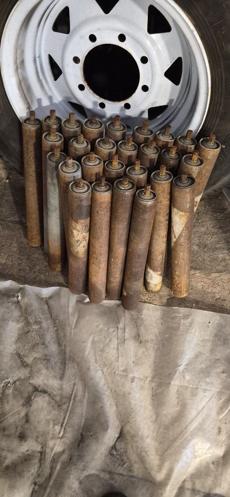 Metal Conveyor Belt Rollers - Set of Heavy Duty Steel Replacement Rollers 26total pcs. $20 each