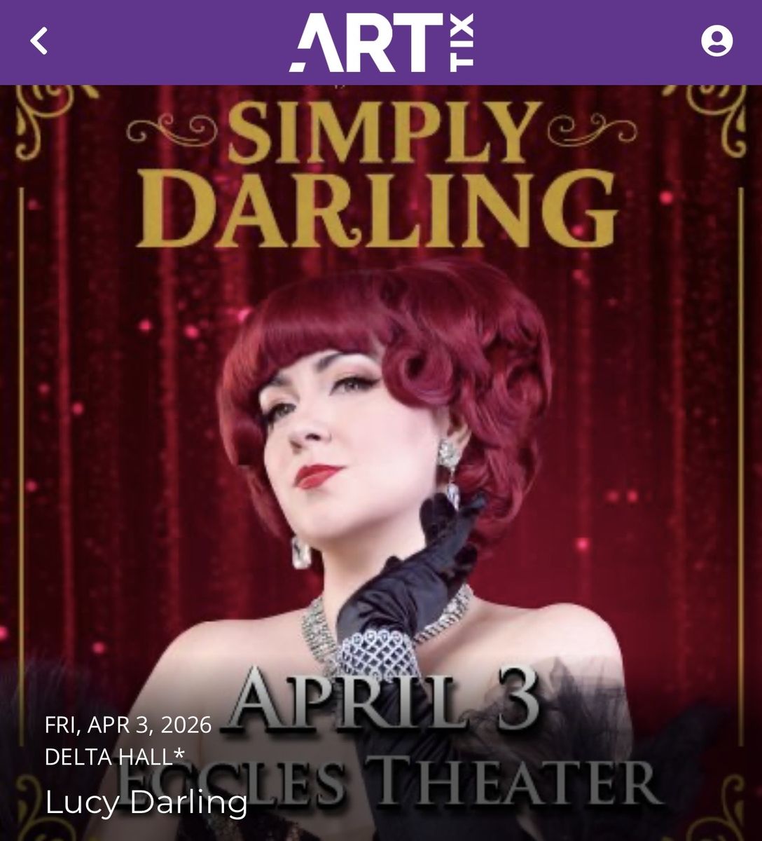 Simply Darling:  2 BOX SEATS Friday, April 3, 2026 at 7:00pm