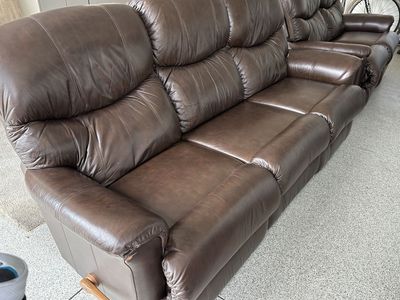 Leather Recliner Couch